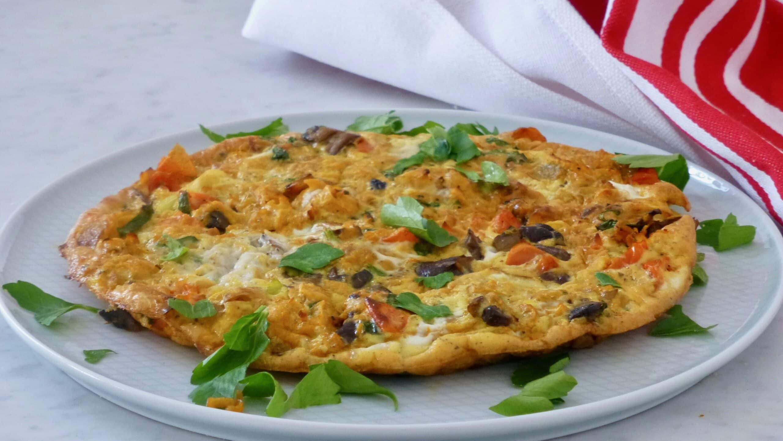 Ugnsomelett med riven sötpotatis (Paleo)