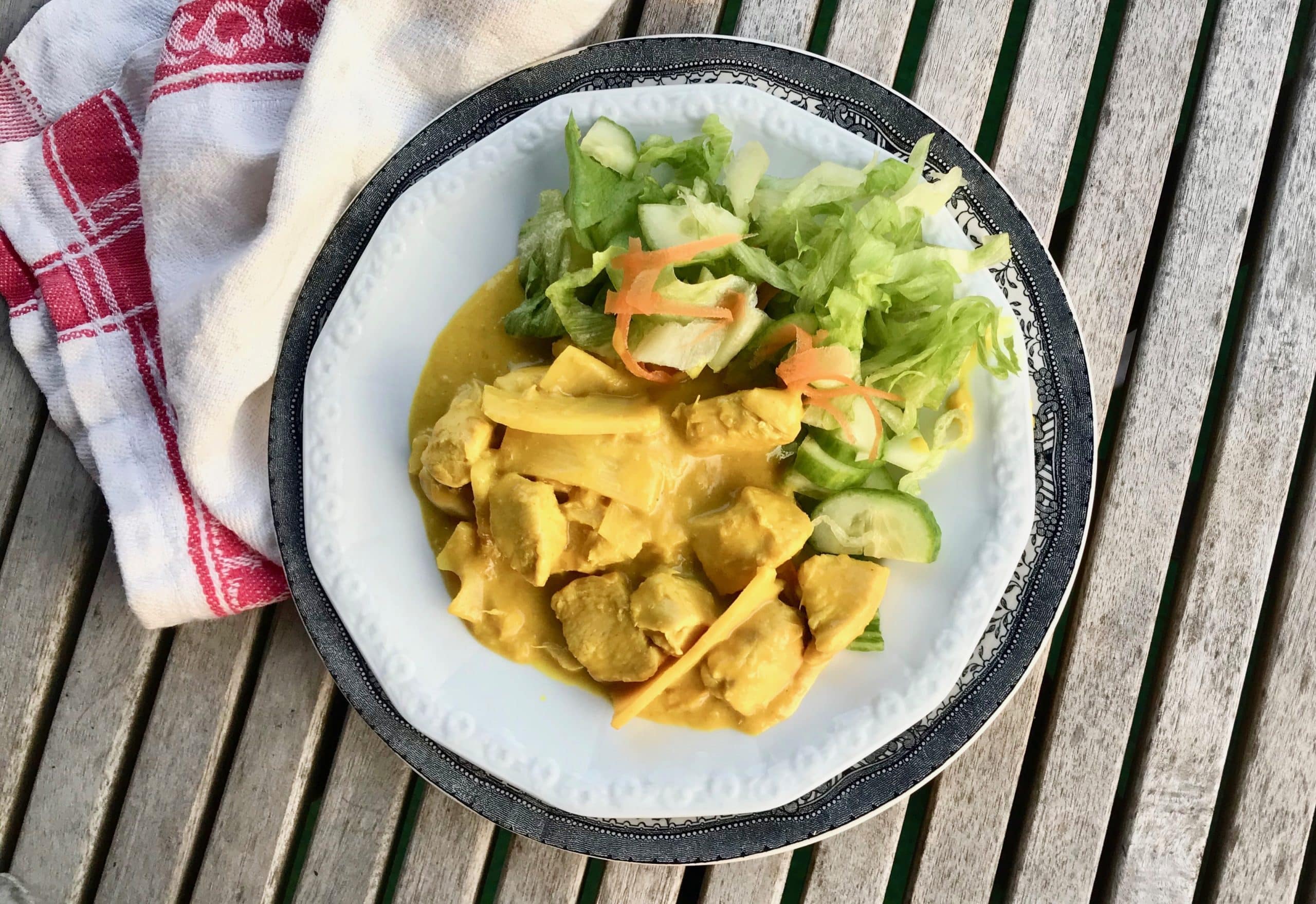 Kycklinggryta med mango och bambuskott (AIP & Paleo)