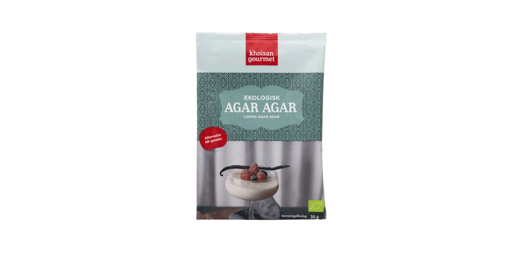 Agar agar (veganskt substitut till gelatin)