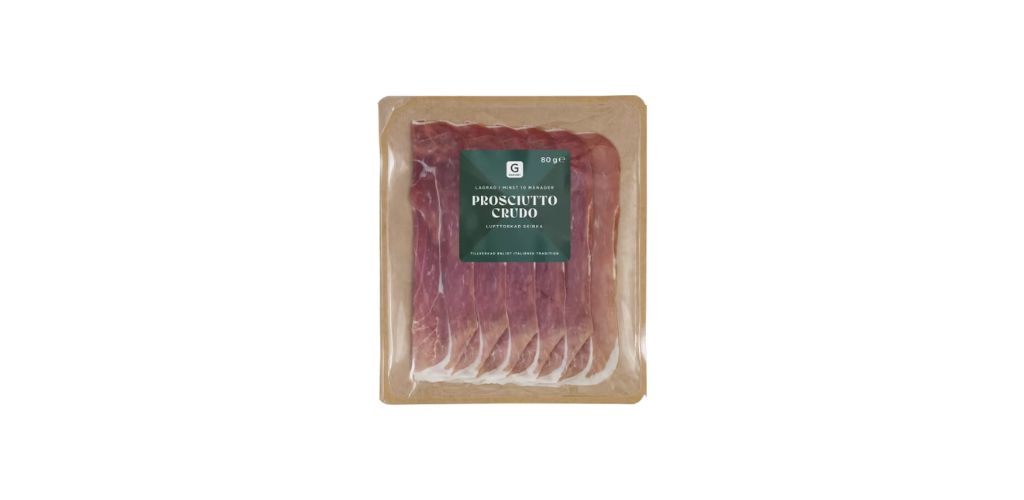 Prosciutto Crudo, skivad 80g