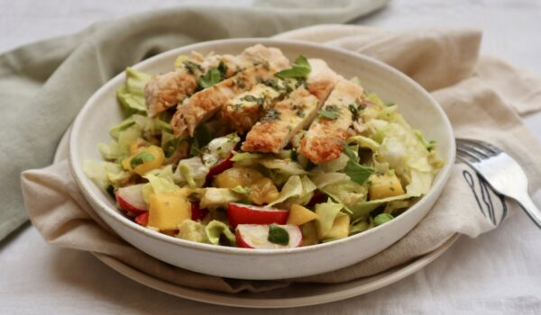 Kycklingsallad med mango, rädisor och avokado