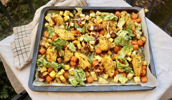 Curry-kycklingplåt