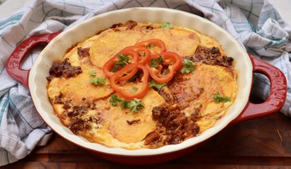 Gratång med köttfärssås