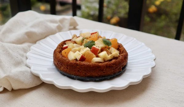 Kaka med sötpotatis och saffran