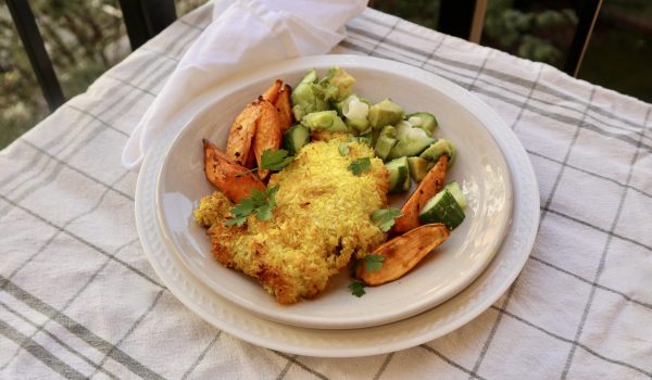 Kokospanerad kycklinglår