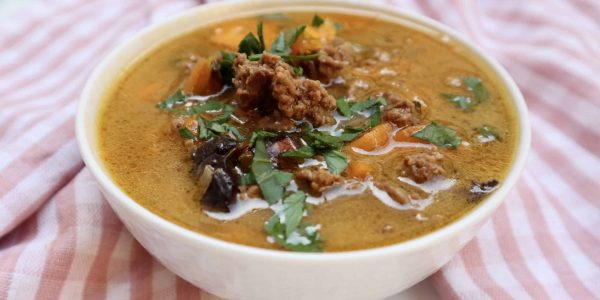 Köttfärssoppa med benbuljong