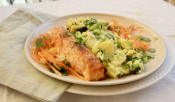 Lax med potatisgratäng