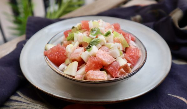 Lax tartar med grapefrukt