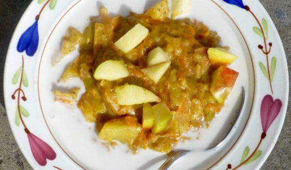 Äppel- och morotsgröt