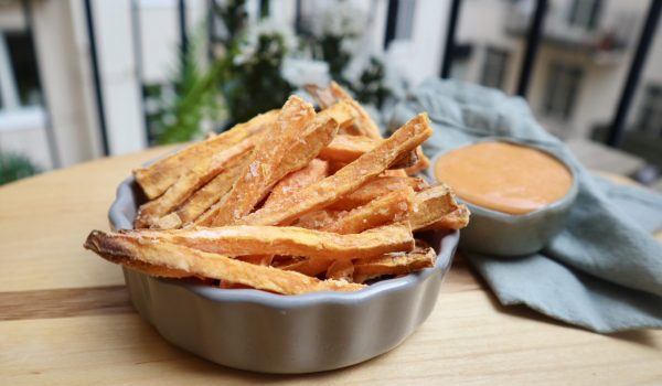 Sötpotatischips i airfryer